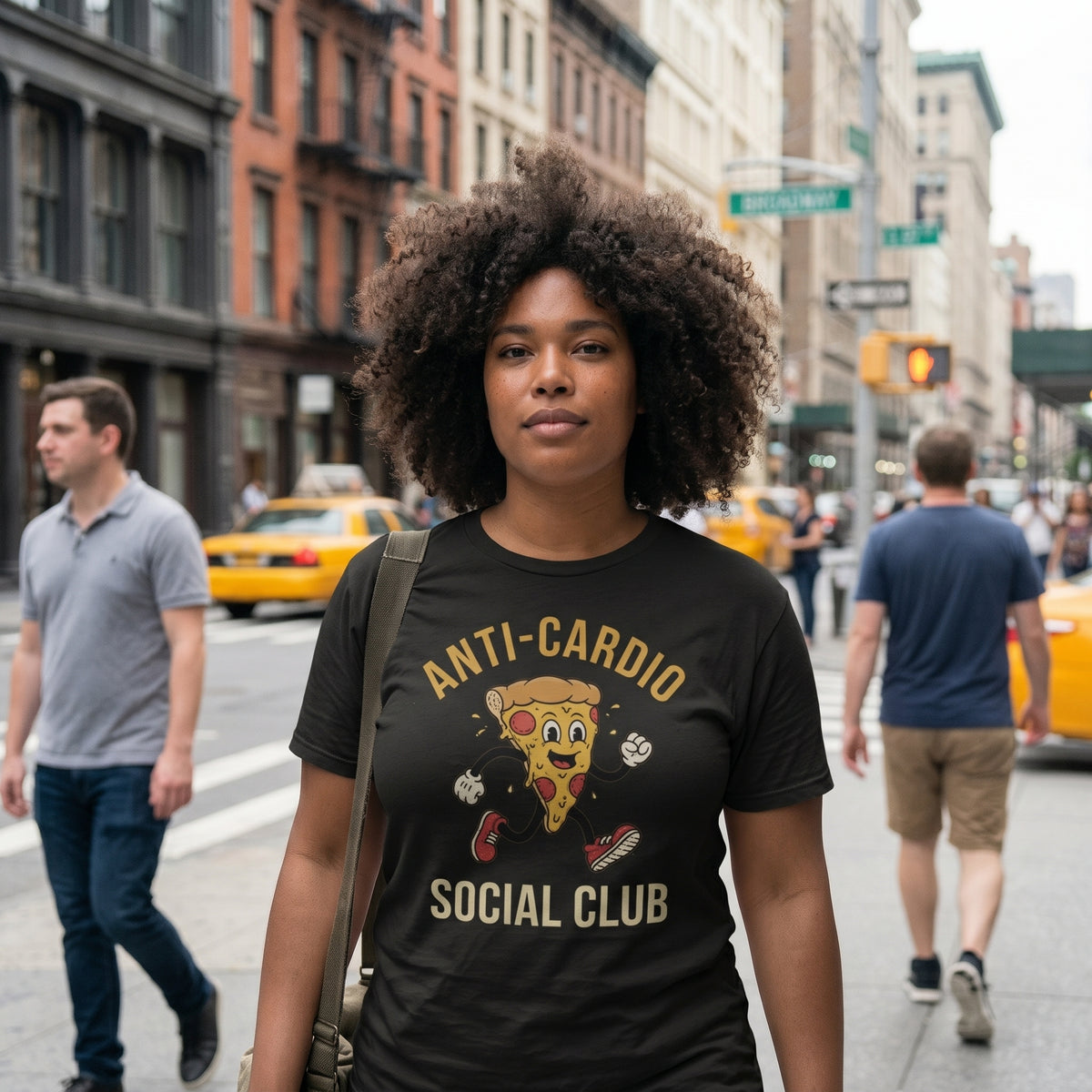 The Running Pizza "Anti-Cardio" Heavyweight Tee